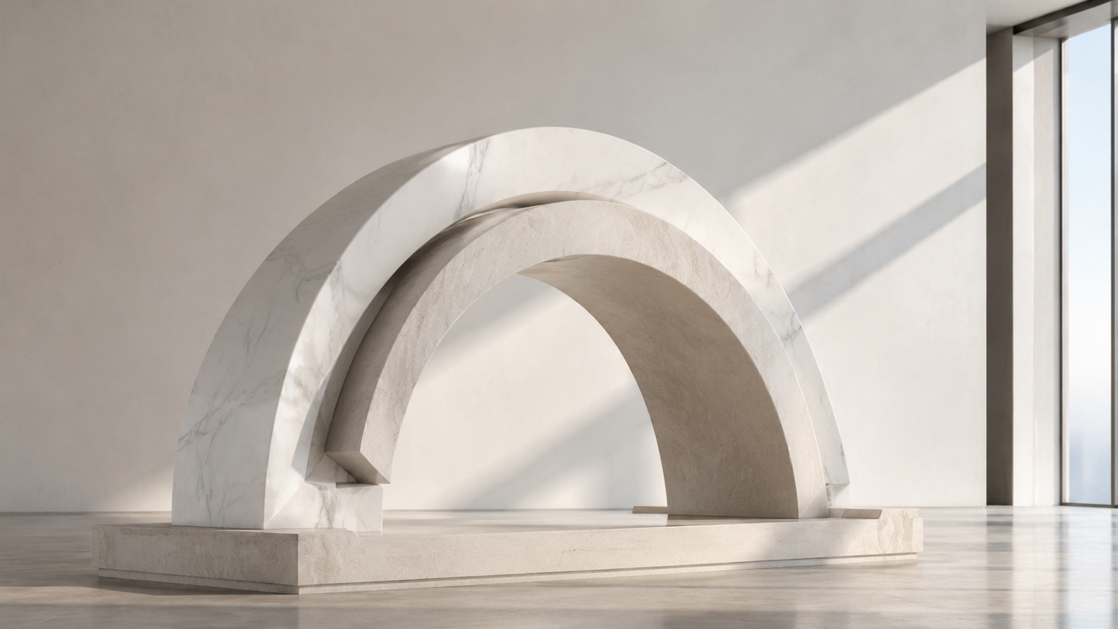 Abstract sculptural artwork for the JRW Finance article on how parental leave affects home loan borrowing power