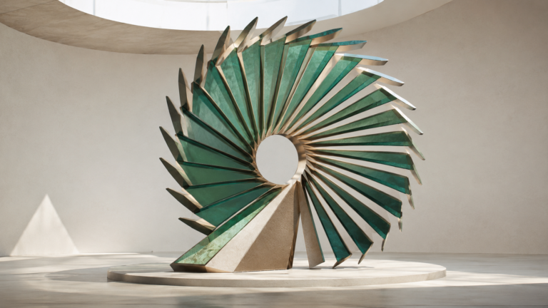 Abstract sculptural artwork for JRW Finance Broker Notes, 1 August 2026