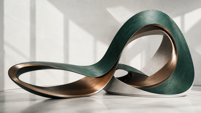 Abstract sculptural artwork for the JRW Finance article on how an existing lease affects a commercial property loan