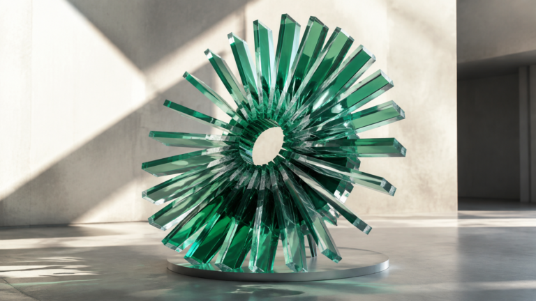 Abstract sculptural artwork for the JRW Finance article on what deposit do lenders expect for a commercial property?