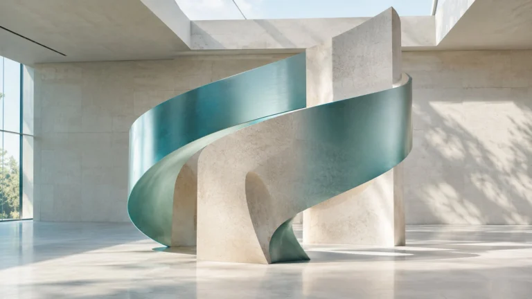 Abstract sculptural artwork for the JRW Finance article on what happens when a bank stops taking new loan applications